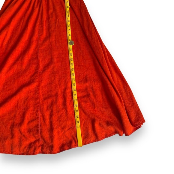 MVN The Label Feast of Fire Midi Dress Orange Size US 10 - Picture 11 of 11